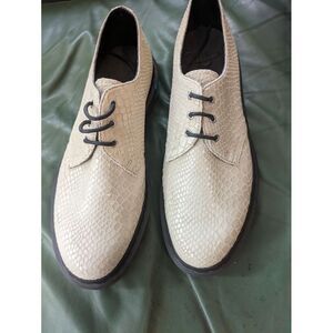 Dr. Martens snakeskin oxford shoes Unique Pair Off White Men's 9 W10 See Descrip